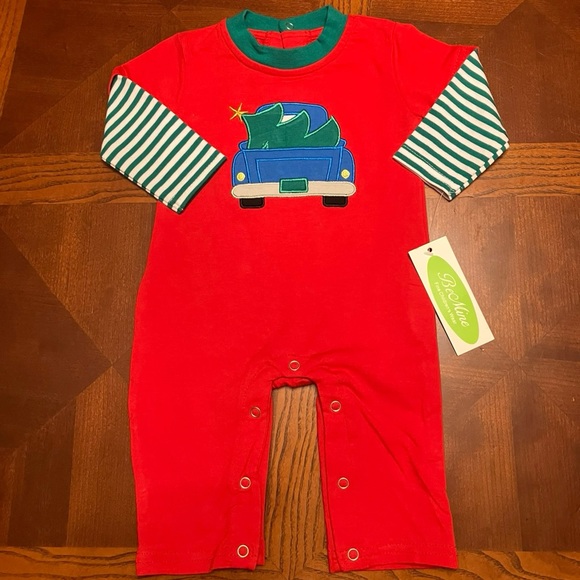 NWT Be Mine Christmas Romper. 3M Sfpf. $25 - Picture 1 of 1